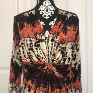 Pumpkin Spice Stretchy Dress Size XL (14-16)